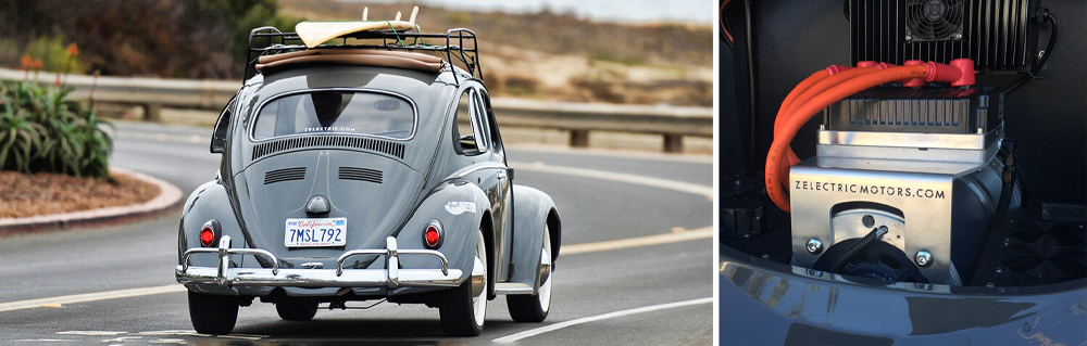 Volkswagen Beetle eléctrico. Hecho por la empresa Electric Motors.